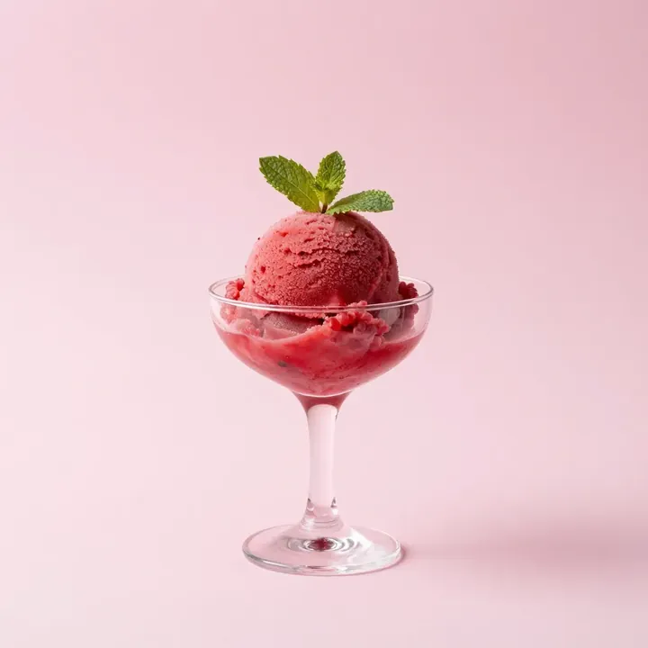 Raspberry sorbet